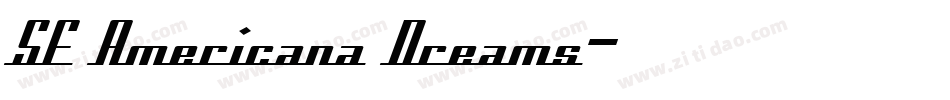 SF Americana Dreams字体转换